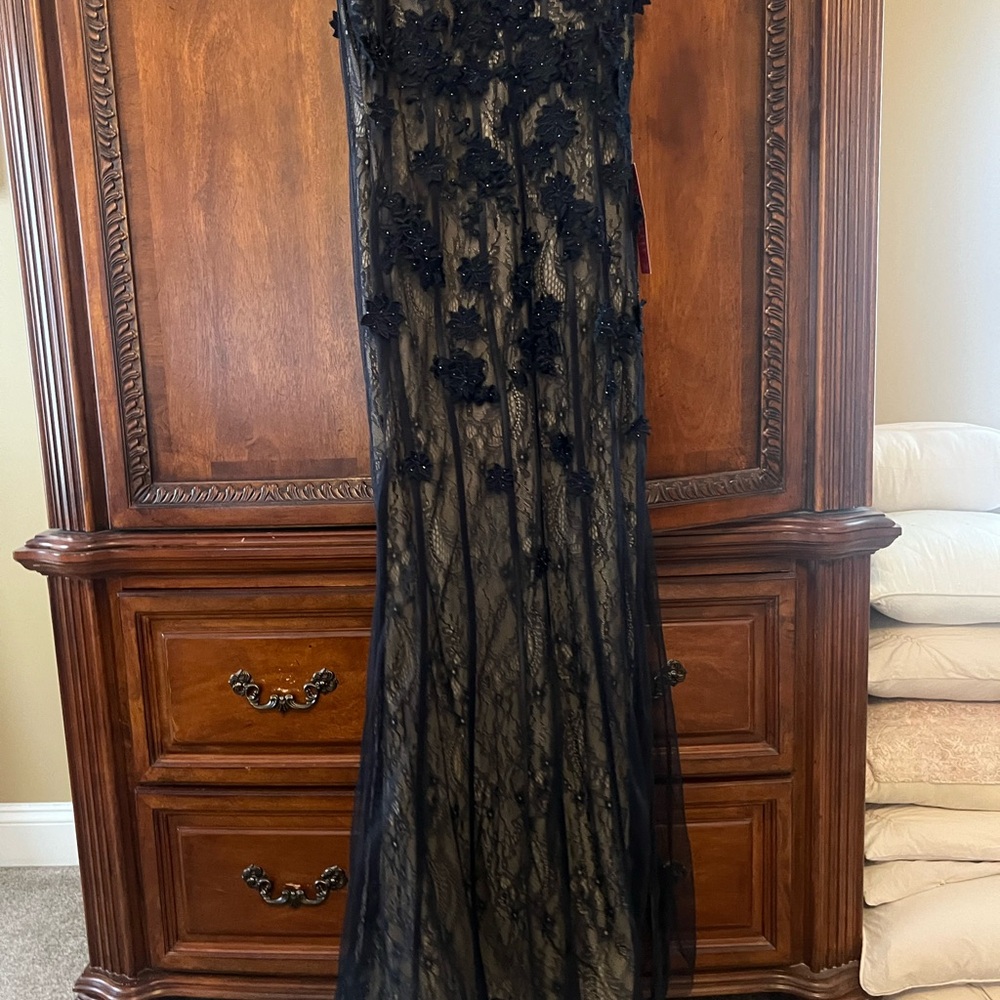 Never Worn Elegant Blue Lace Gown